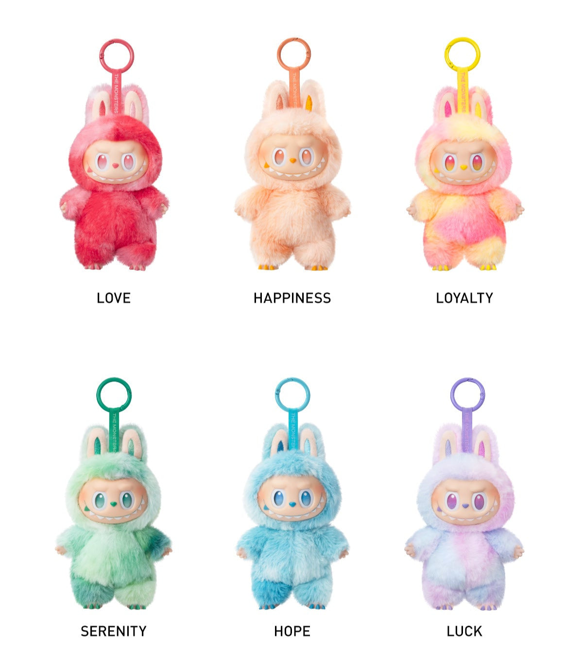 Labubu POP MART THE MONSTERS Big into Energy シリーズ ぬいぐるみペンダント