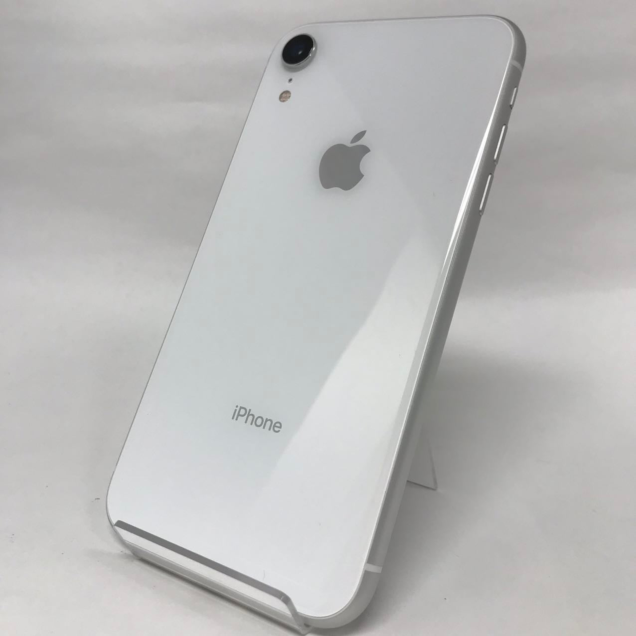 中古Bランク iPhone XR 128GB ホワイト バッテリー最大容量88% SIMロック解除済 SIMフリー MT0J2J/A A2106
