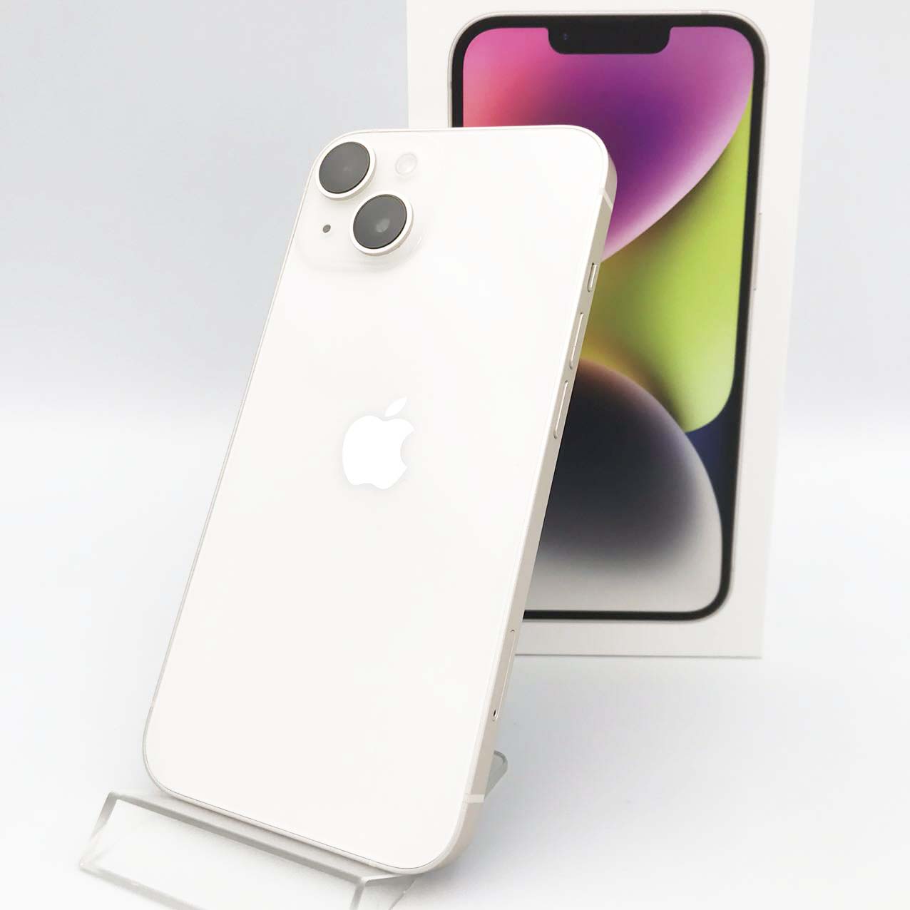Used A-rank iPhone 14 256GB Starlight, maximum battery capacity 82%, SIM unlocked, SIM-free