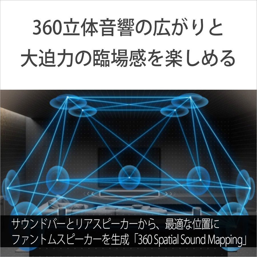 SONY ソニー リアスピーカー HT-A7000対応 ホームシアター SA-RS5 ブラック