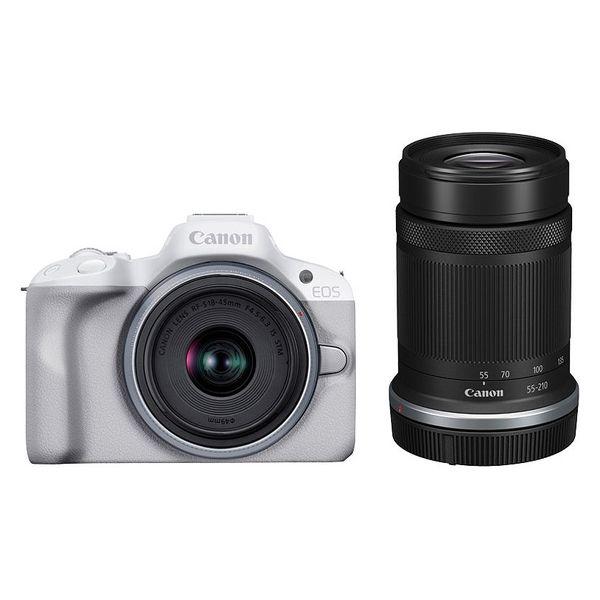 CANON キヤノン EOS R50 ダブルズームキット ホワイト ミラーレスカメラ
