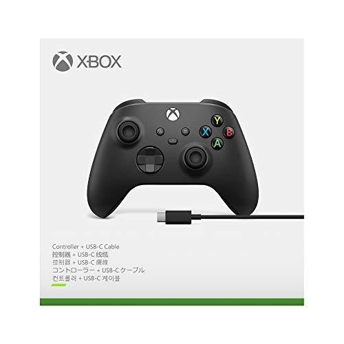Xbox SeriesX SeriesS ワイヤレス コントローラー USB-C ケーブル ブラック