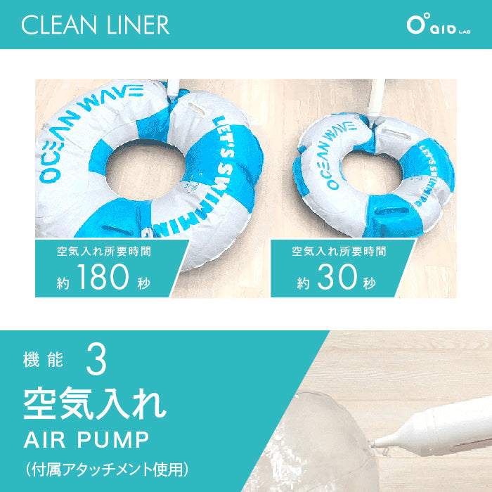 aioLAB Clean Liner Handheld Type Vacuum Cleaner Cordless Powerful Blower LED Light Lightweight Air Pump HEPA Filter USB Charging Type-C Handheld Cleaner SHOKAI