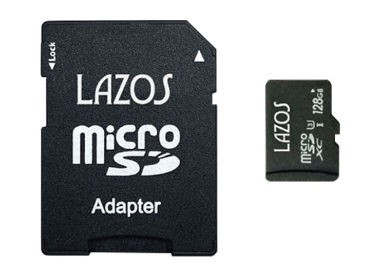 LAZOS ラソス microSDXC メモリーカード 128GB UHS-I U3 CLASS10 L-B128MSD10-U3 KW chm
