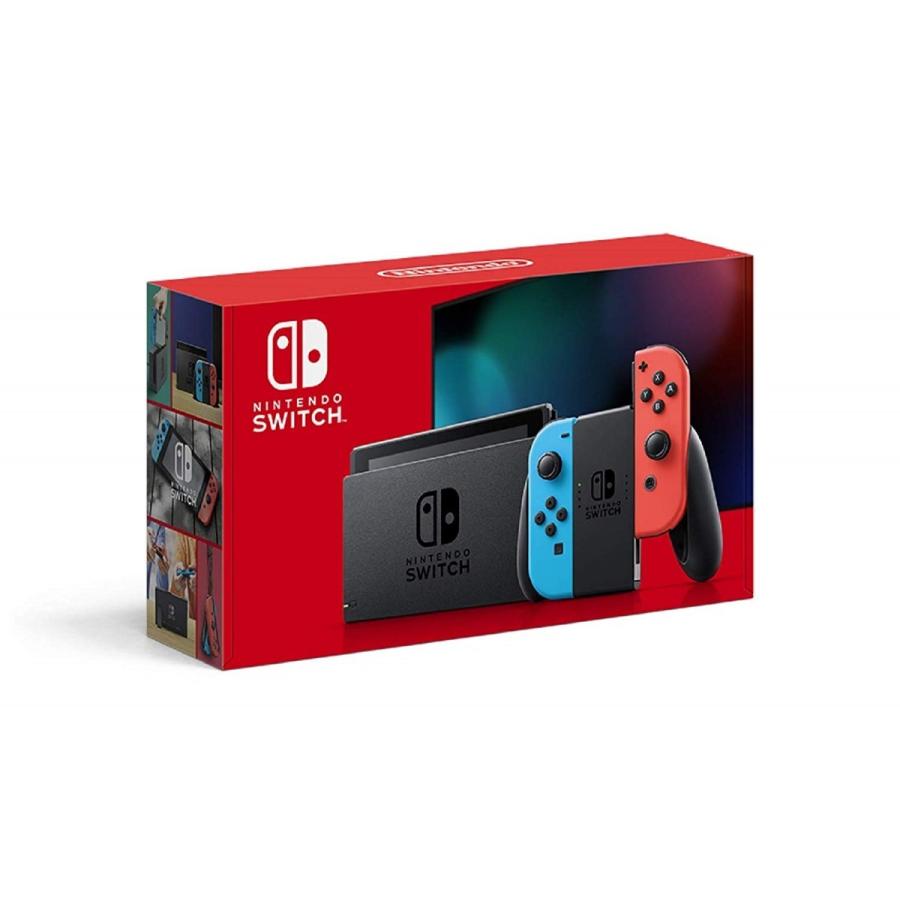 任天堂 ニンテンドー スイッチ Nintendo Switch 本体 Joy-Con L ネオンブルー R ネオンレッド 2019年8月発売モデル(バッテリー強化版)