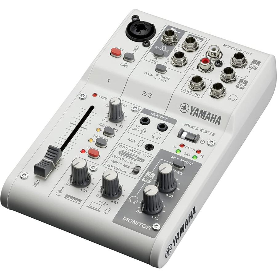 YAMAHA ヤマハ ライブストリーミング ミキサー AG03MK2 ホワイト