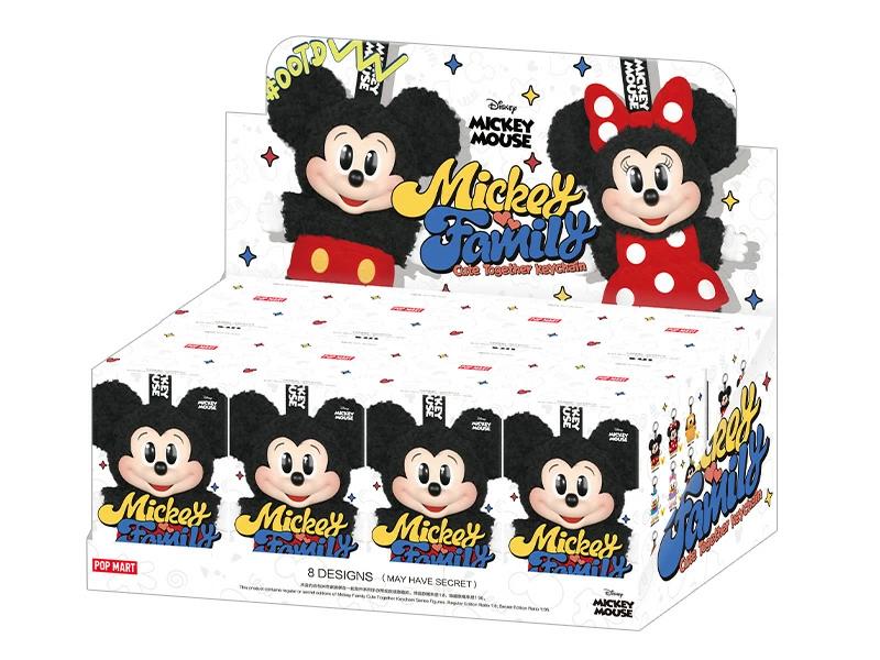 POP MART Mickey Family Cute Together Keychain Series Figures