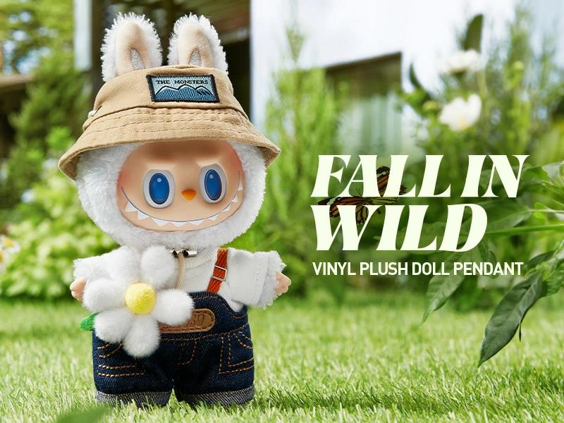 POP MART 怪兽拉布布 FALL IN WILD 毛绒吊坠