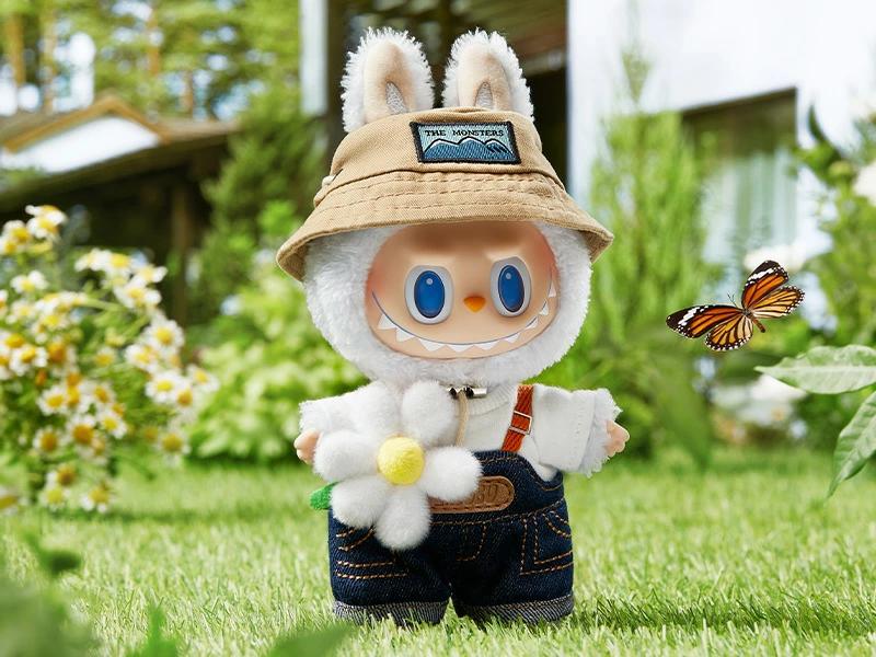 POP MART 怪兽拉布布 FALL IN WILD 毛绒吊坠
