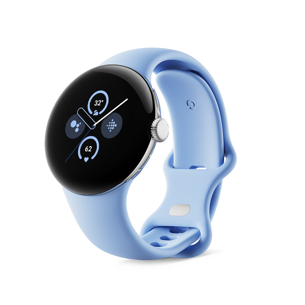 Google Pixel Watch 2 Wi-Fiモデル GA05032-GB Polished Silver アルミケース Bayアクティブバンド