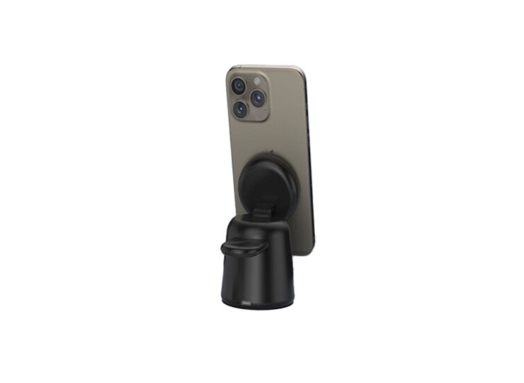 LAZOS ラソス ワイヤレス充電器 マグネット式 スマホ&ウォッチ用 L-SWYMGWS-BK ブラック KW chm