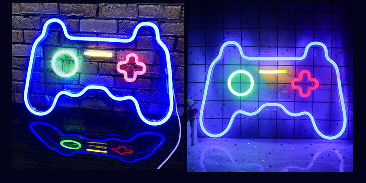 LEDネオンサイン ゲームパット型 LEDネオンライト TRD