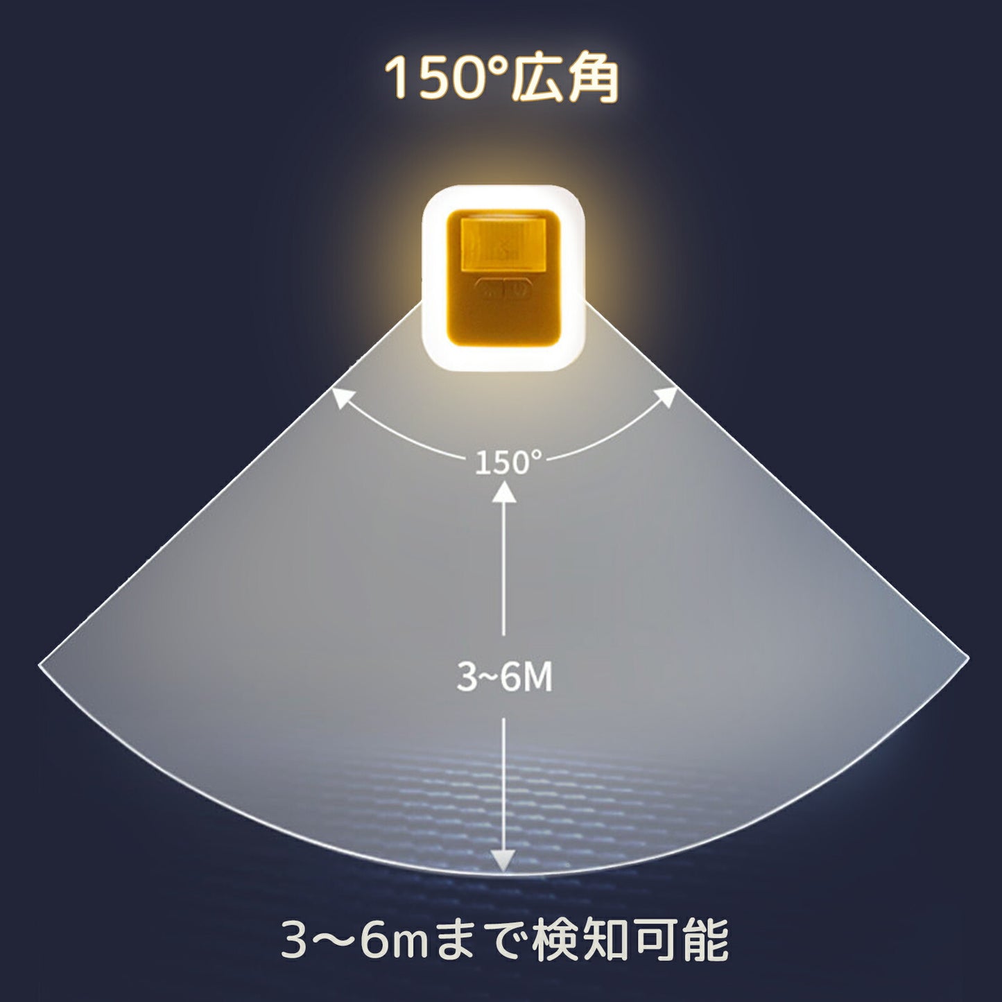 コンセント式 人感センサーライトLED TRD