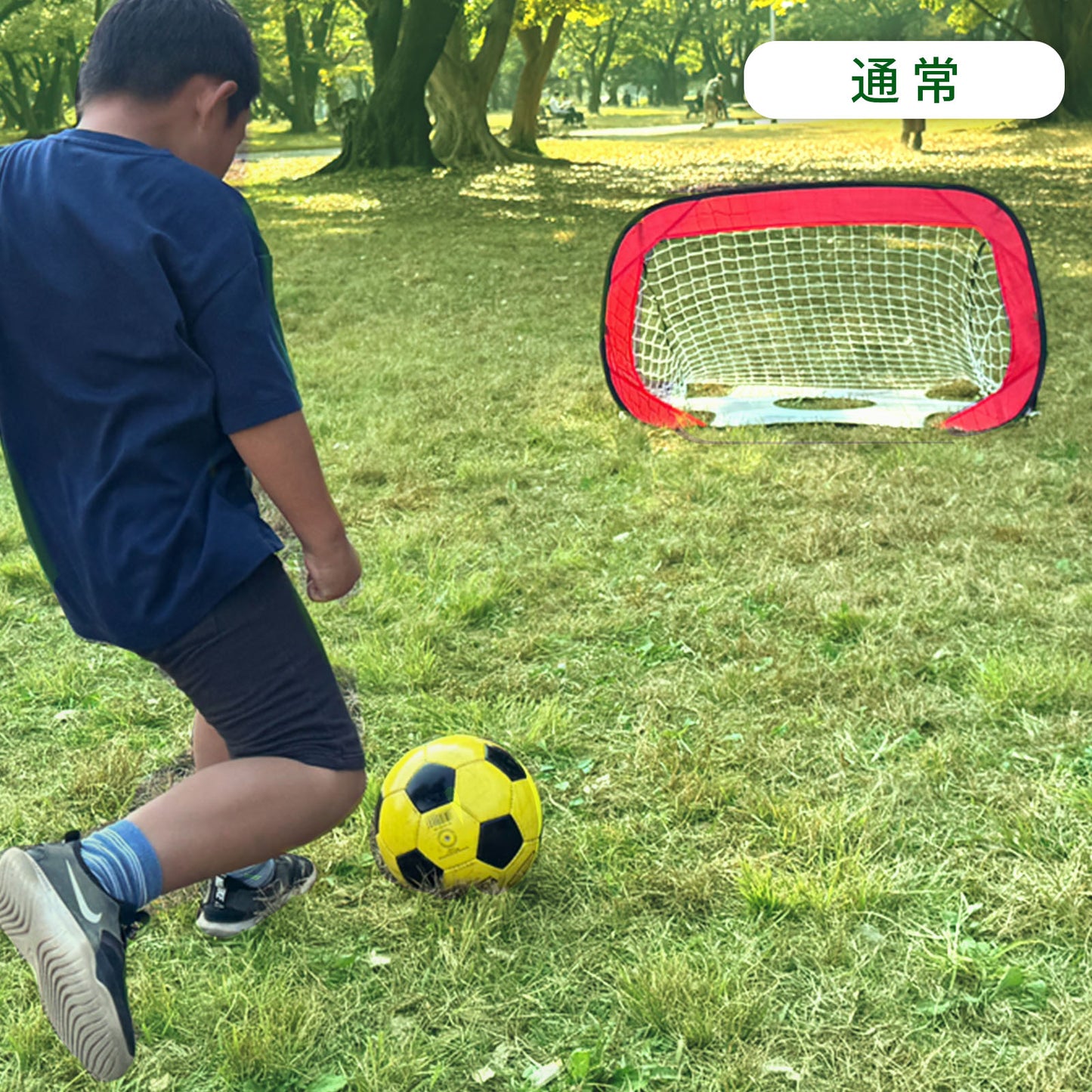 Soccer Goal Net for Indoors, Outdoors, Kids, Home Use, Practice Equipment, Foldable, 2-Way, One-Touch Assembly, Training, Futsal, Shooting Practice, Portable, TRD