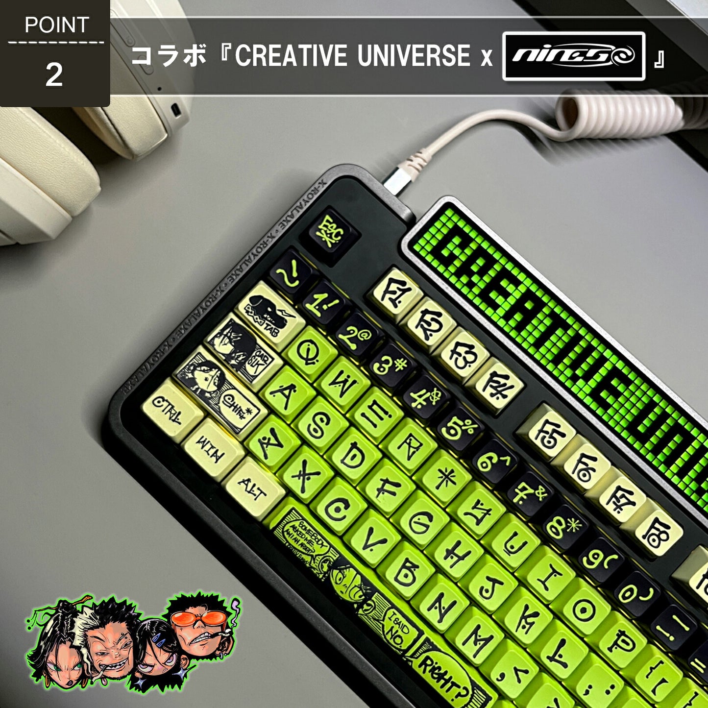 CREATIVE UNIVERS 135 Key Keycap Gaming Keycap PBT Sublimation Printing for Mechanical Keyboard Original Theme English Layout TRD