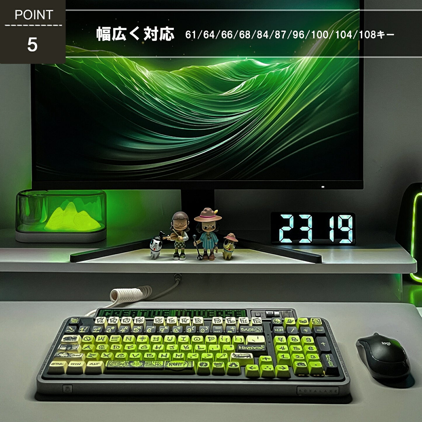 CREATIVE UNIVERS 135 Key Keycap Gaming Keycap PBT Sublimation Printing for Mechanical Keyboard Original Theme English Layout TRD