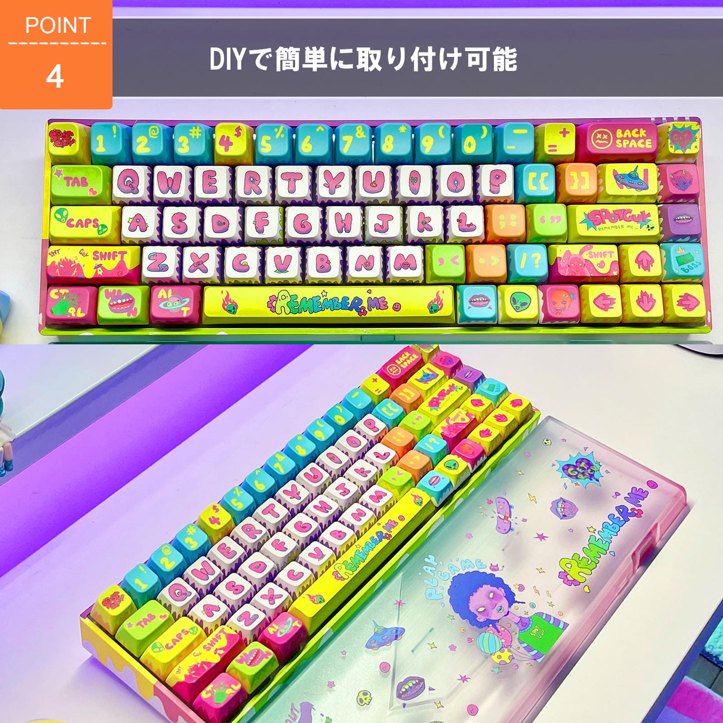 CREATIVE UNIVERS 136 Key Keycap Gaming Keycap PBT Sublimation Printing for Mechanical Keyboard Original Theme English Layout TRD