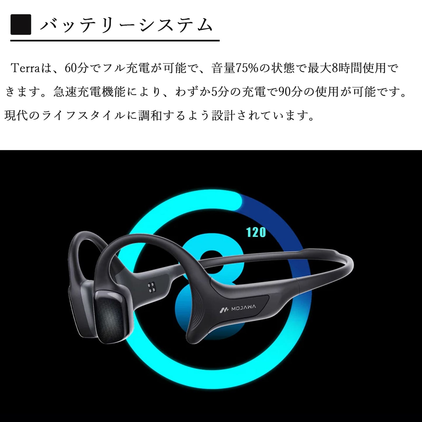 『日本初上陸』MOJAWA Terra 骨伝導イヤホン TRD
