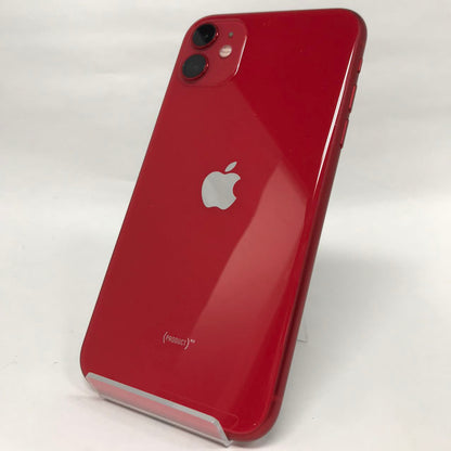 中古Bランク iPhone 11 64GB レッド バッテリー最大容量74% SIMロック解除済 SIMフリー