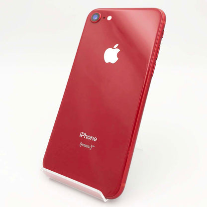 中古Jランク iPhone 8 256GB レッド バッテリー最大容量81% SIMロック解除済 SIMフリー