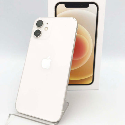 中古Cランク iPhone 12 mini 64GB ホワイト バッテリー最大容量78% SIMロック解除済 SIMフリー
