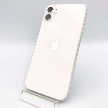 中古Cランク iPhone 11 64GB ホワイト バッテリー最大容量77% SIMロック解除済 SIMフリー