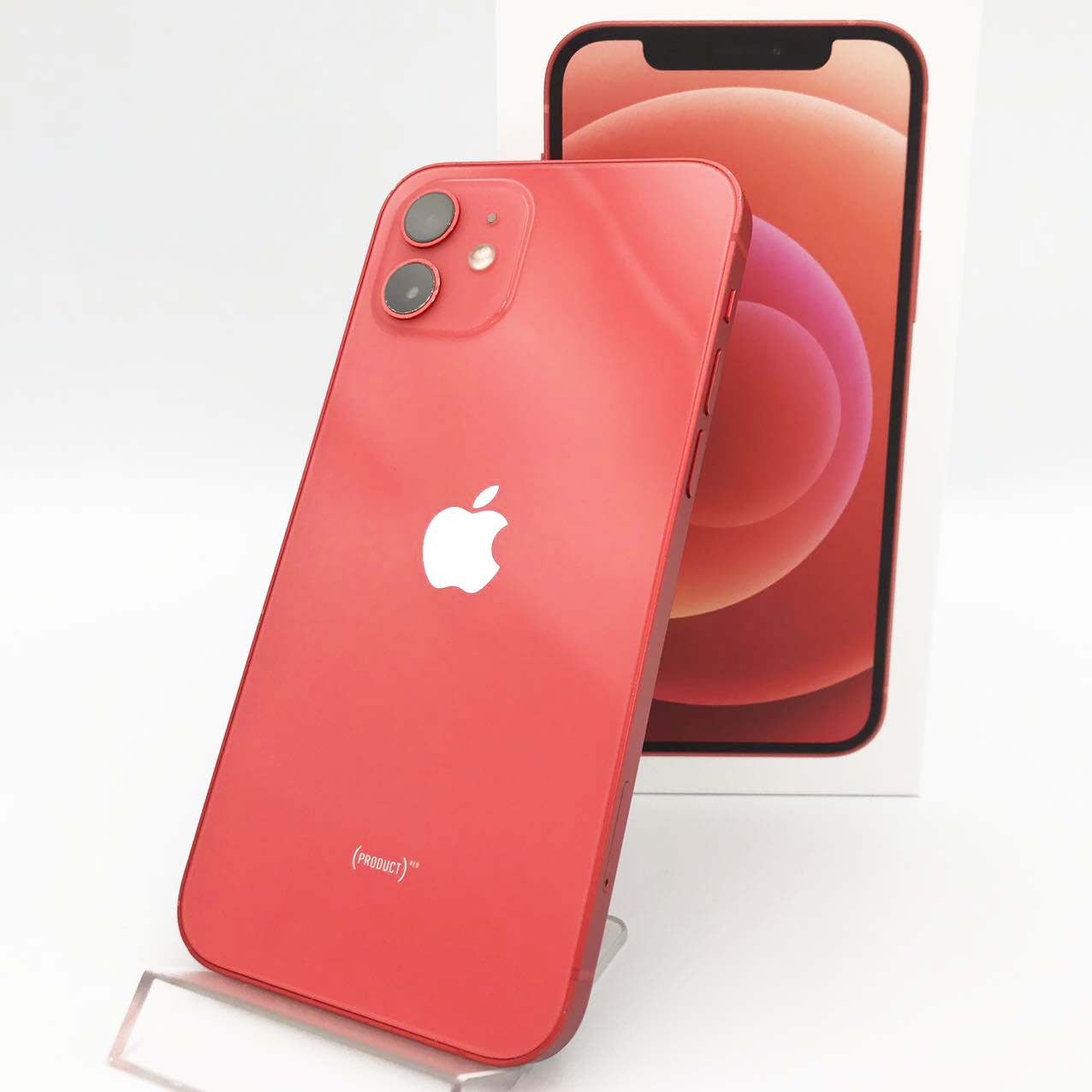 中古Cランク iPhone 12 128GB レッド バッテリー最大容量85% SIMロック解除済 SIMフリー NW制限△