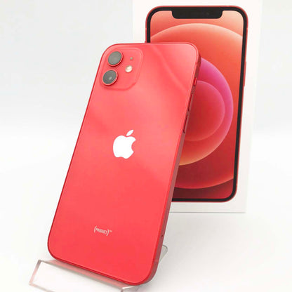 中古Cランク iPhone 12 128GB レッド バッテリー最大容量85% SIMロック解除済 SIMフリー NW制限△