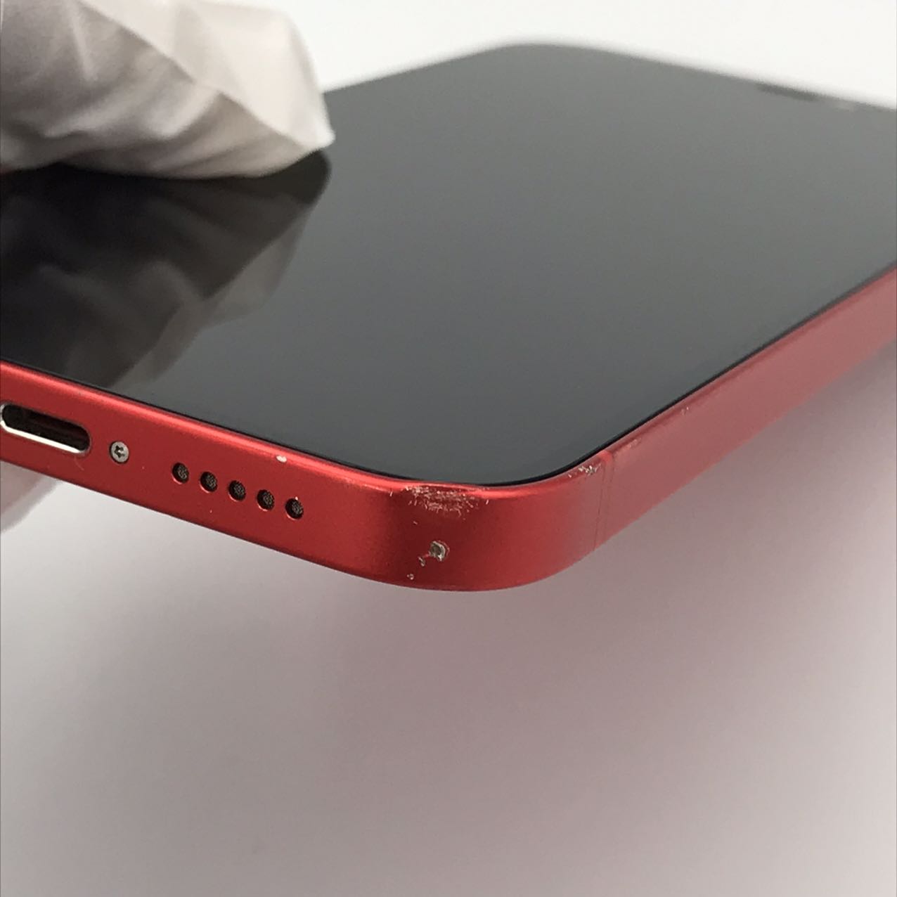 中古Cランク iPhone 12 128GB レッド バッテリー最大容量85% SIMロック解除済 SIMフリー NW制限△