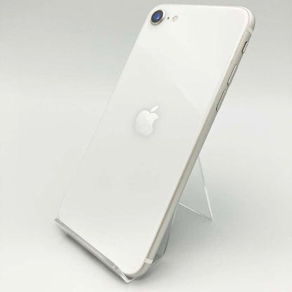 中古Cランク iPhone SE 第2世代 128GB ホワイト バッテリー最大容量84% SIMロック解除済 SIMフリー