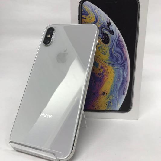 中古Cランク iPhone Xs 64GB シルバー バッテリー最大容量79% SIMロック解除済 SIMフリー