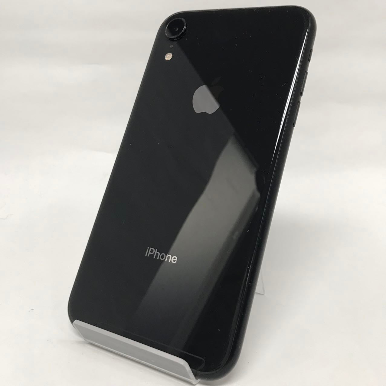 中古Cランク iPhone XR 128GB ブラック バッテリー最大容量85% SIMロック解除済 SIMフリー