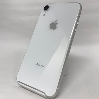 中古Bランク iPhone XR 128GB ホワイト バッテリー最大容量88% SIMロック解除済 SIMフリー MT0J2J/A A2106