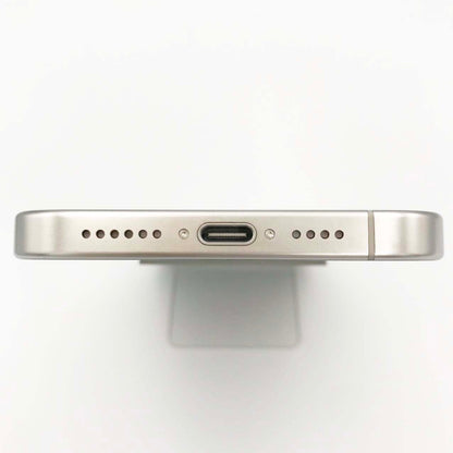 中古Cランク iPhone 15 Pro Max 256GB ホワイトチタニウム バッテリー最大容量100% SIMロック解除済 SIMフリー