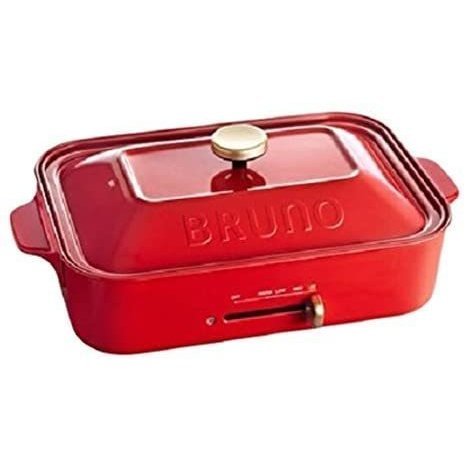 BRUNO Hot Plate BOE021-RD (Red) Flat Plate Takoyaki Plate 