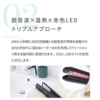YA-MAN Ultrasonic Treatment Hair Iron Shine Pro Shine Beautiful Hair Wavy Care HC-21B 