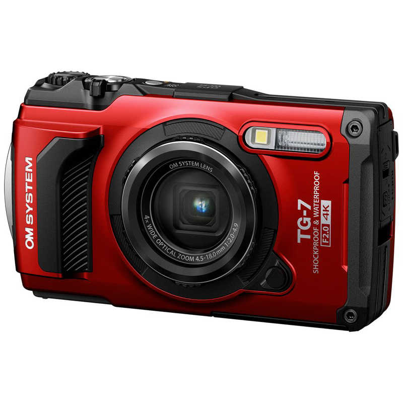 OM SYSTEM オーエムシステム コンパクトデジタルカメラ Tough TG-7 TG7RED [レッド]