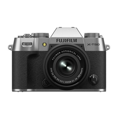 FUJIFILM 富士フイルム デジタル一眼カメラ FUJIFILM X-T50 XC15-45mmレンズキット [シルバー]