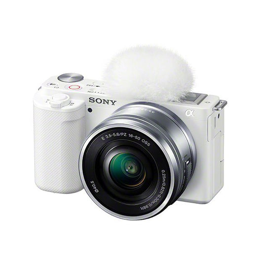 索尼数码单反相机 VLOGCAM ZV-E10L 电动变焦镜头套装 [白色] 