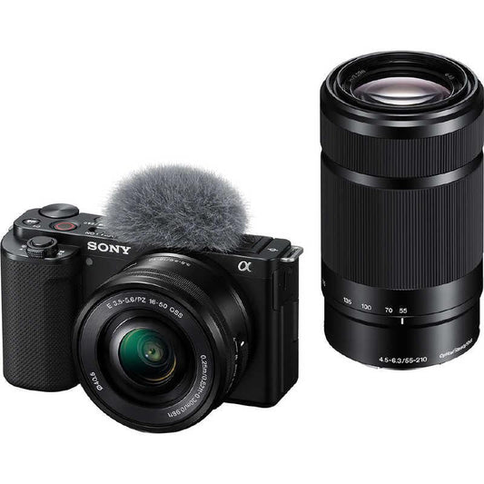 索尼 ZV-E10Y VLOGCAM 双变焦镜头套装 黑色 无反光镜相机