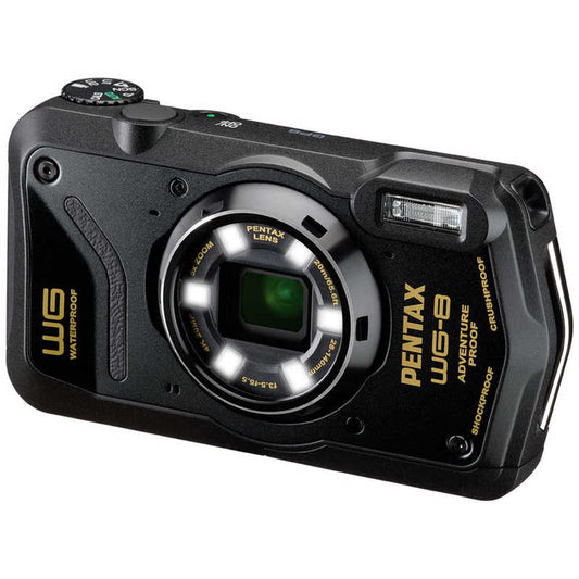 PENTAX WG-8 [黑色] 小型数码相机 [防水 + 防尘 + 防震]