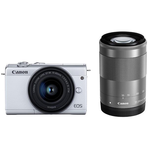 CANON Canon Mirrorless Camera EOS M200 Double Zoom Kit White