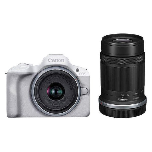 CANON キヤノン EOS R50 ダブルズームキット ホワイト ミラーレスカメラ