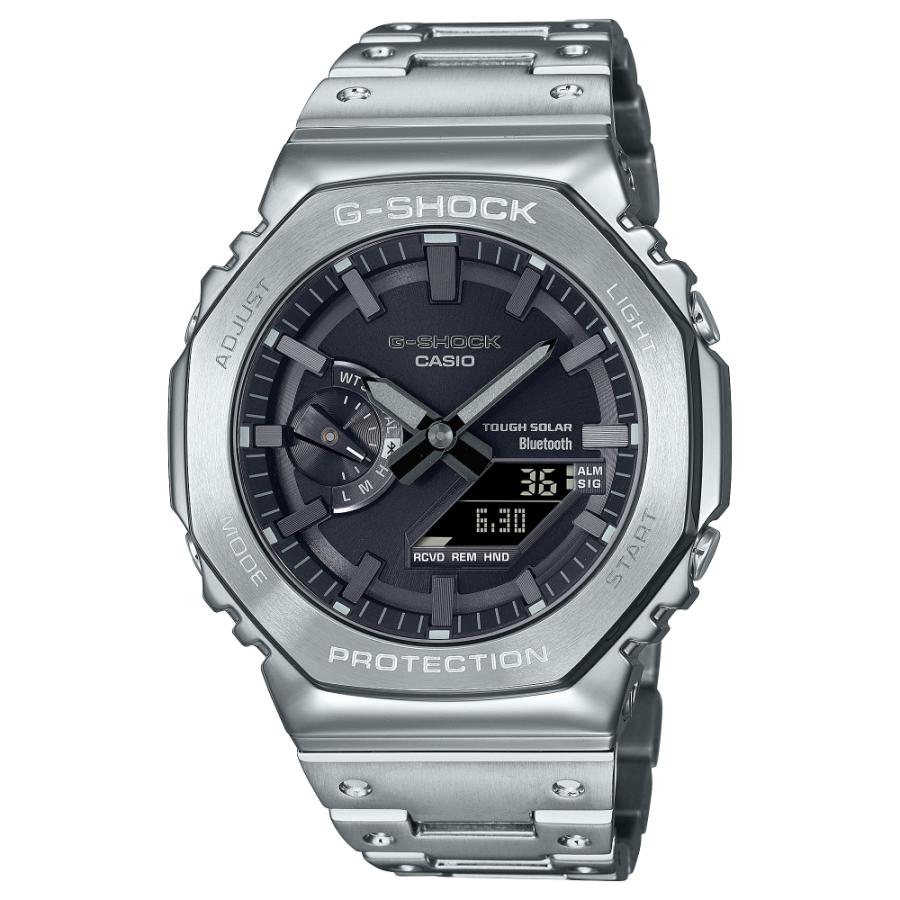 CASIO G-SHOCK FULL METAL 2100 series Casio G-Shock Radio Solar GM-B2100D-1AJF Wristwatch [Silver]