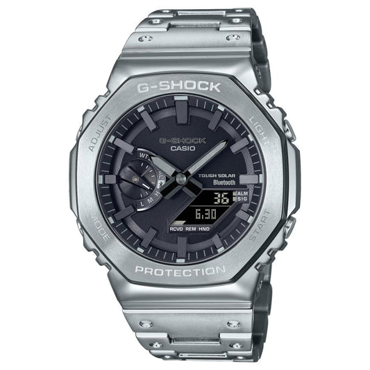 CASIO G-SHOCK FULL METAL 2100 series Casio G-Shock Radio Solar GM-B2100D-1AJF Wristwatch [Silver]