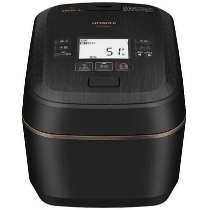 HITACHI Pressure Steam IH Rice Cooker Boiling Iron Pot Steamless Fluffy Gozen RZ-W100EM 5.5 cup capacity Jet black