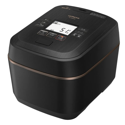 HITACHI Pressure Steam IH Rice Cooker Boiling Iron Pot Steamless Fluffy Gozen RZ-W100EM 5.5 cup capacity Jet black