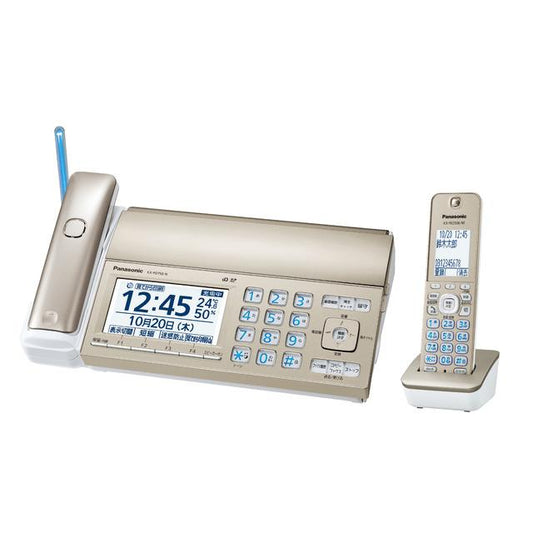 Panasonic おたっくす デジタルコードレスFAX 子機1台付き パナソニック KX-PD750DL [シャンパンゴールド]