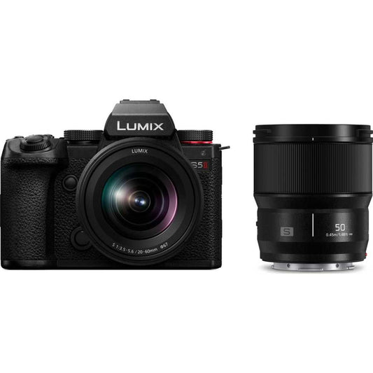 Panasonic/松下 无反光镜 数码单镜头相机 数码摄像机 LUMIX DC-S5M2W 双镜头套机