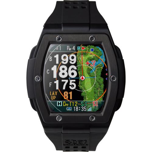 ShotNavi Wristwatch-type GPS Golf Navigator CREST2 Crest2 Black
